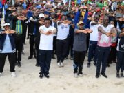 WAZIRI MKUU ASHIRIKI KAMPENI YA KITAIFA YA MAZOEZI YA WIZARA YA AFYA.