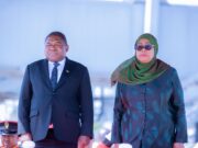 RAIS DK.SAMIA AFANYA MAZUNGUMZO NA RAIS NYUSI
