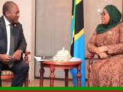 RAIS DK.SAMIA JULAI,2 ANATARAJIA KUMPOKEA RAIS WA MSUMBIJI