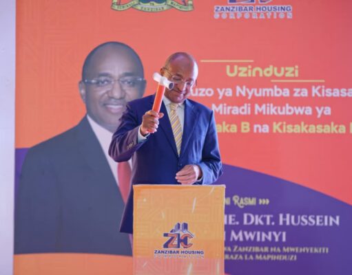 Rais Dk.Mwinyi azindua mauzo ya nyumba za kisasa Kisakasaka