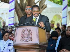 Dk. Nchimbi aongoza waombolezaji katika mazishi ya Marehemu Jenista Mhagama